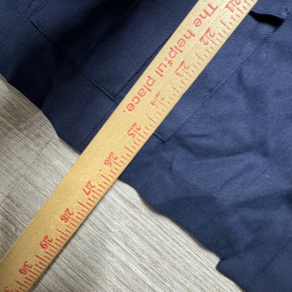 VTG Valerie Stevens Button Front Shirt Silk Top NWT Blue 22W Overshirt Lined - Picture 7 of 7